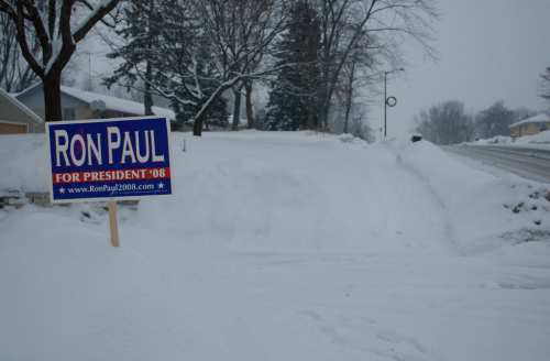 Ron Paul for President 2008 sign