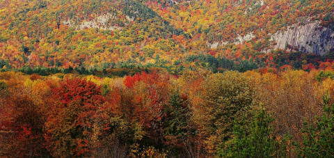 Colored New Hampshire mountains